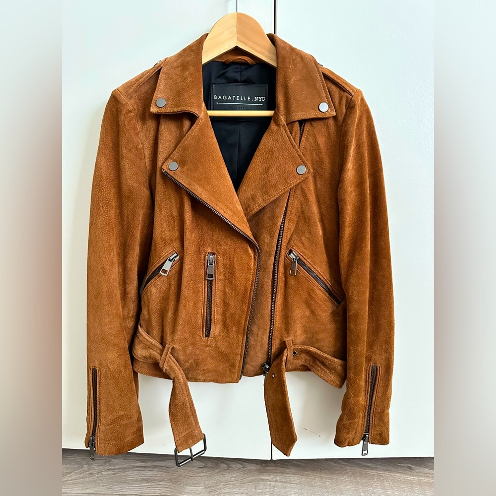 Bagatelle Suede Moto Jacket